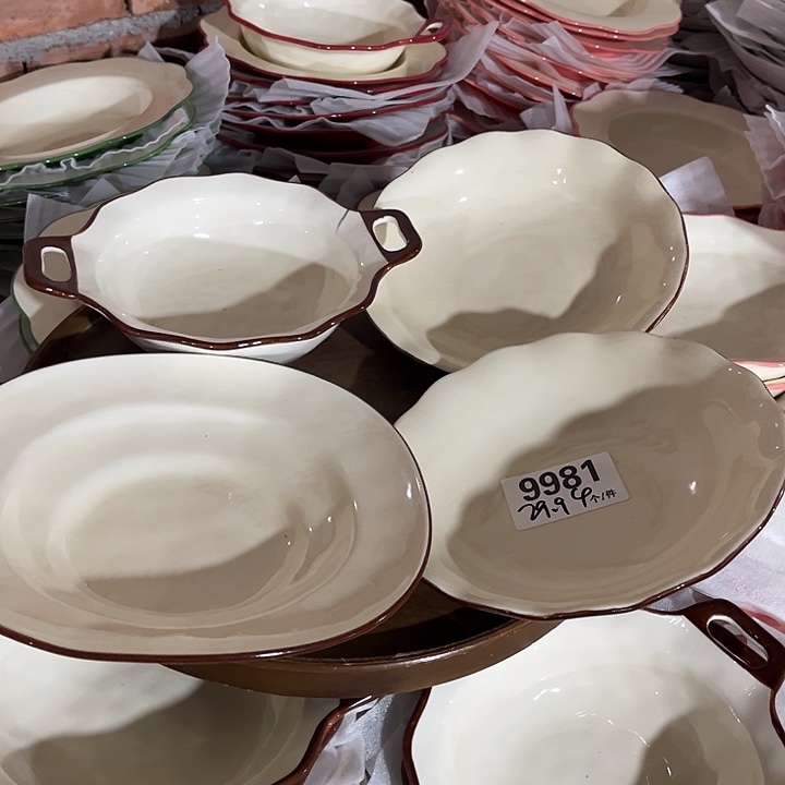 瓷微瑕外贸餐具9981