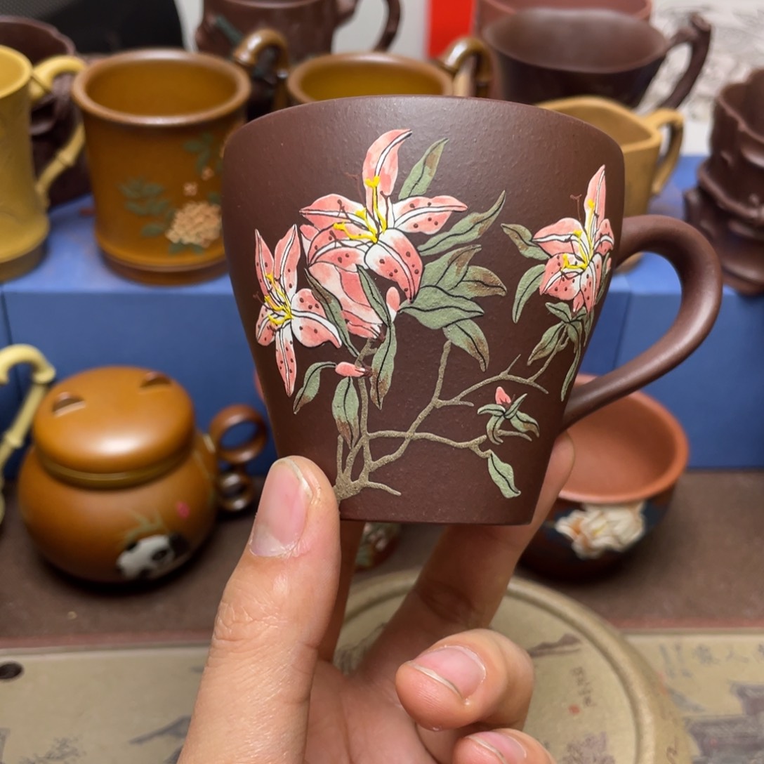 紫砂茶杯紫砂主人杯180cc