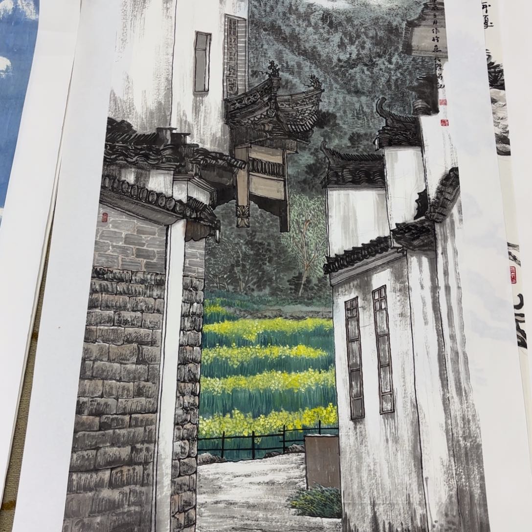 国画名*王四尺任杰房子