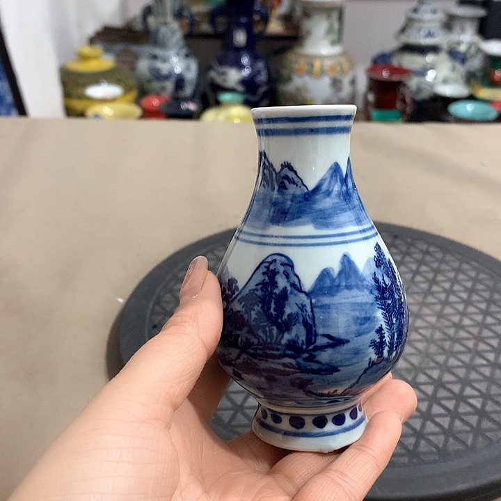 摆件博古架陶瓷摆件