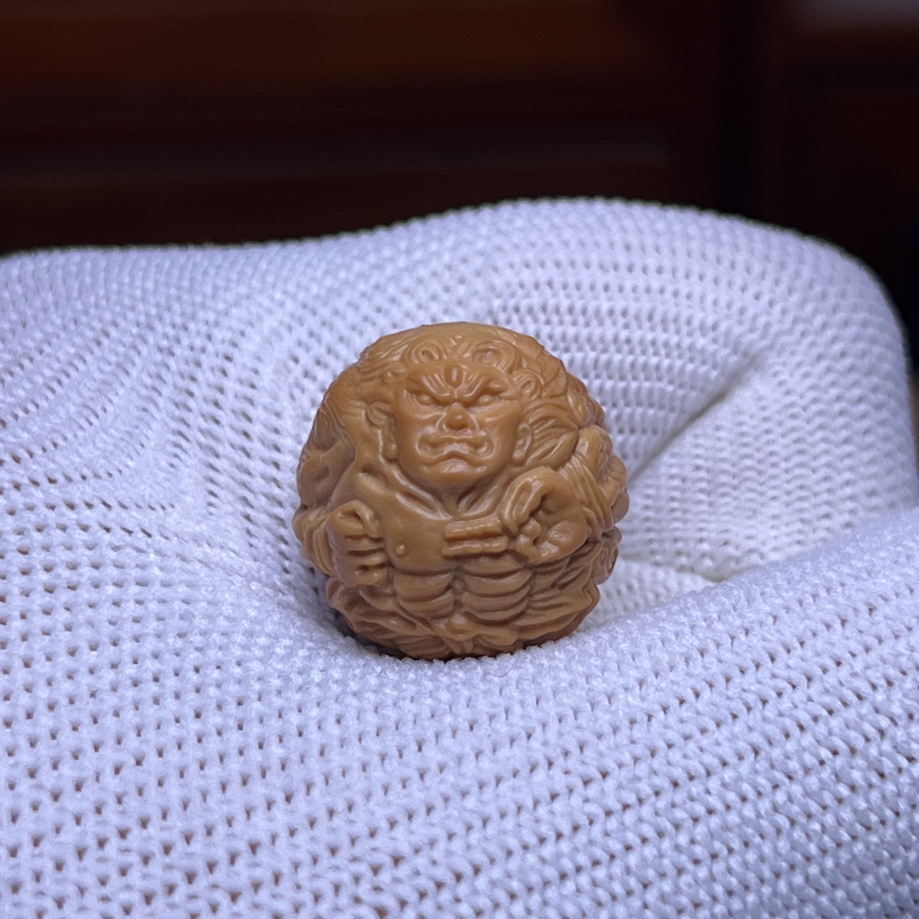 『精工九纹龙史进』猴头核桃雕刻单颗配饰挂件礼物全品有正常封口线