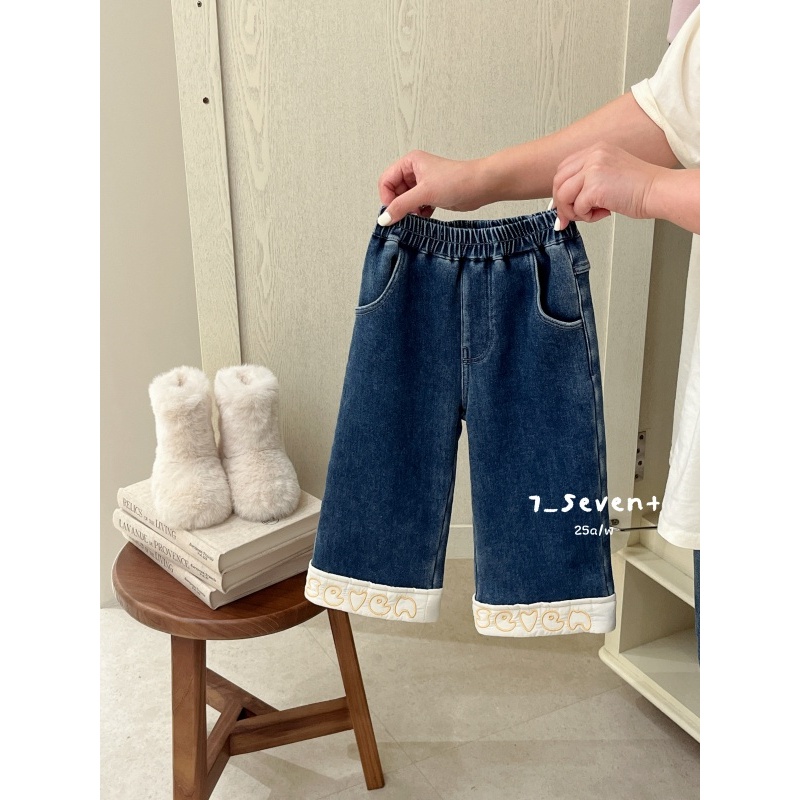 7Seven·25冬~卡通拼脚口牛仔裤7311
