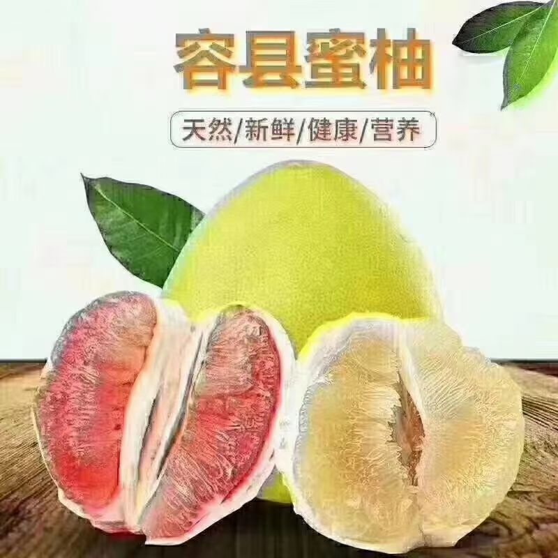 容县红心蜜柚新鲜现摘现发皮薄多汁酸甜可口