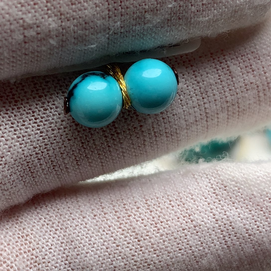 绿松石未镶嵌珠宝奇石6.5mm