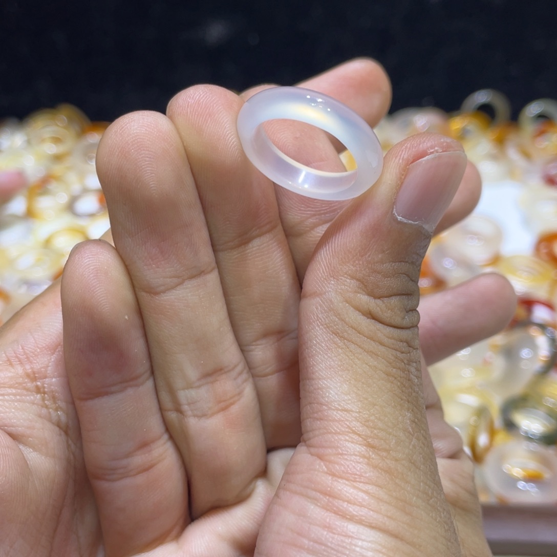 玛瑙/玉髓合金戒指536号港15 默认瑕疵