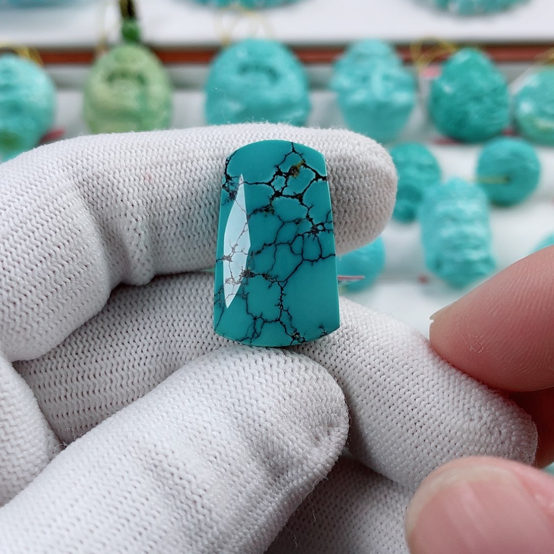 绿松石车挂未镶嵌