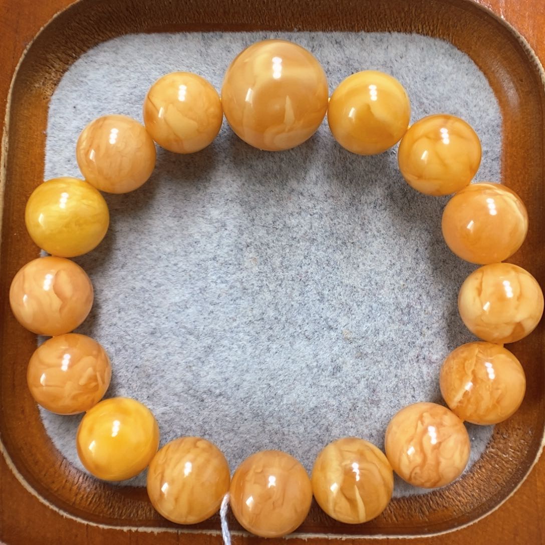 蜜蜡手串未镶嵌蜜蜡