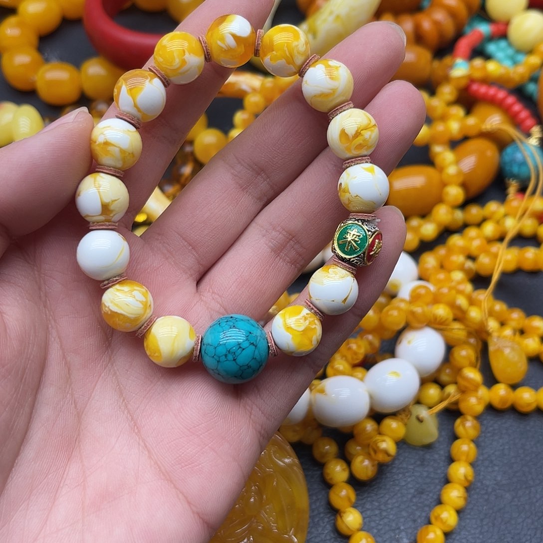 12mm金妖白手串手串