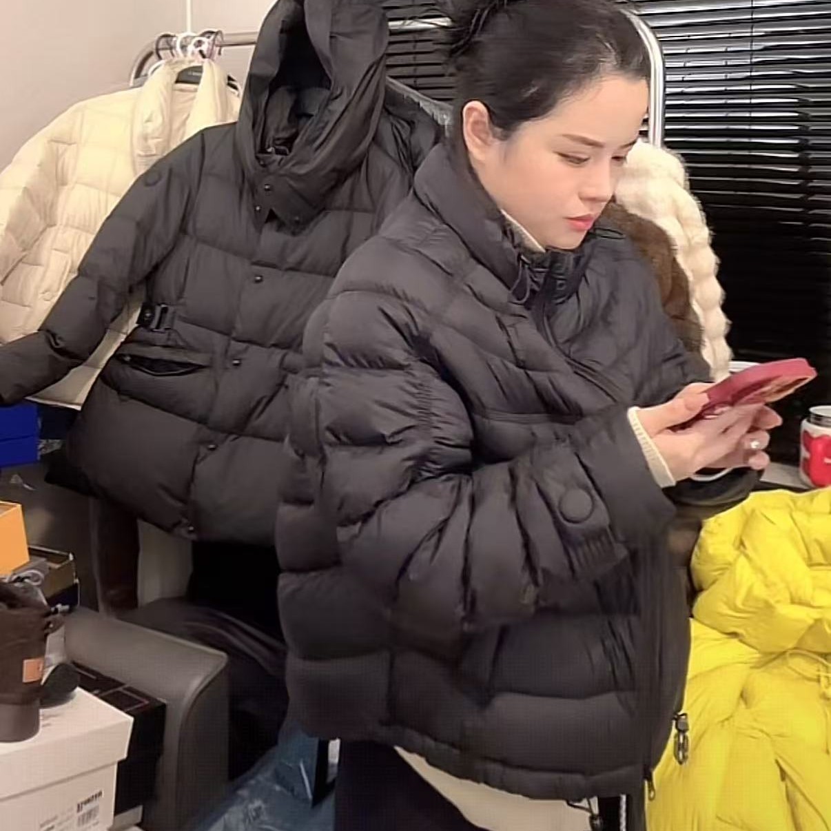 培培自留小灯楼羽绒服