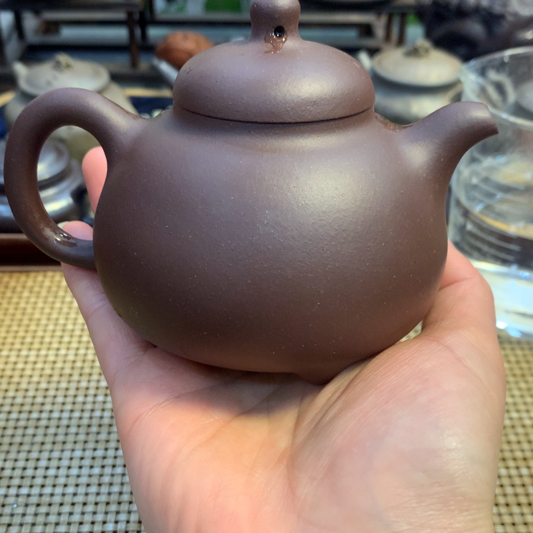 茶壶紫砂宜兴原矿紫泥220cc