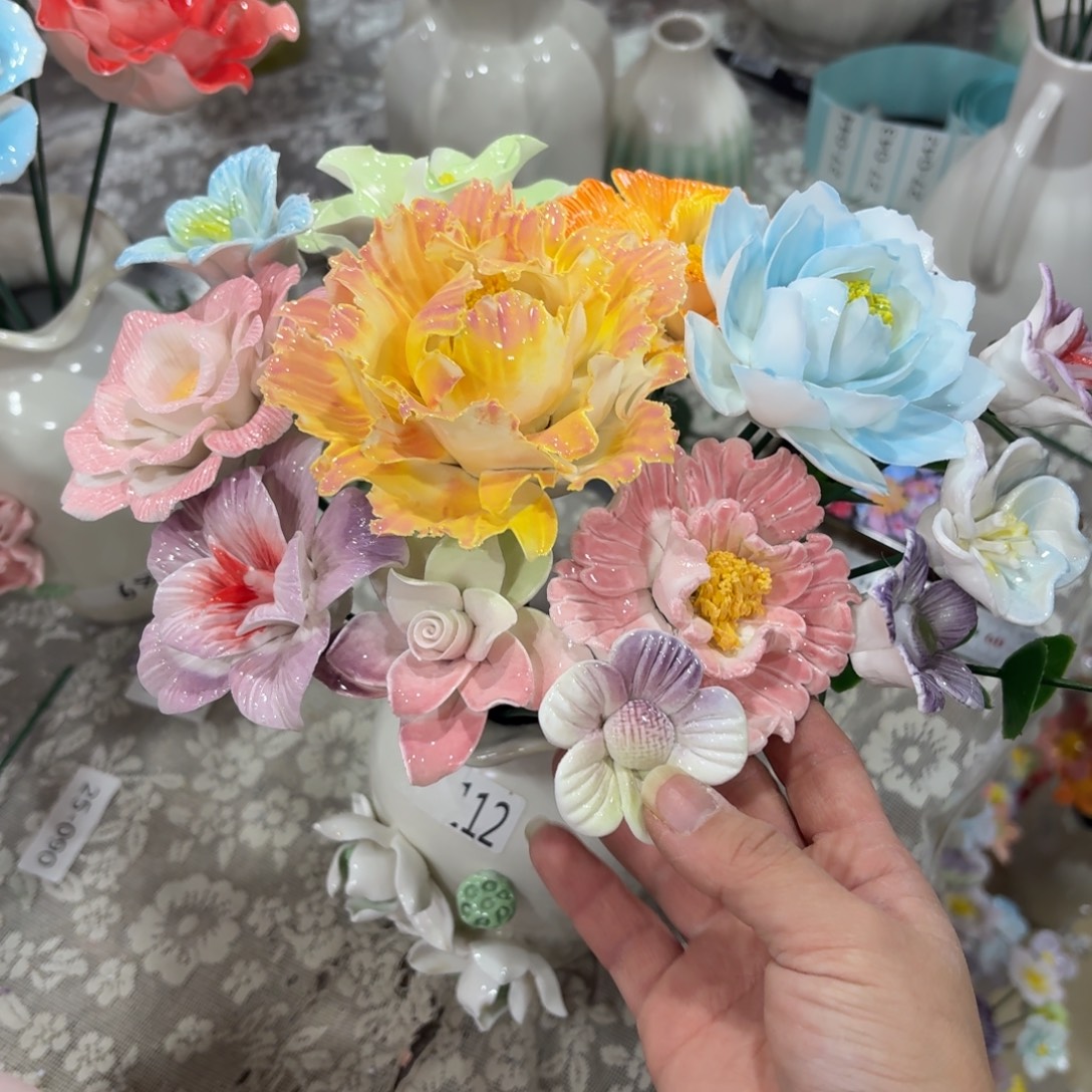 2737 陶瓷花拍满20元发货退款拉黑