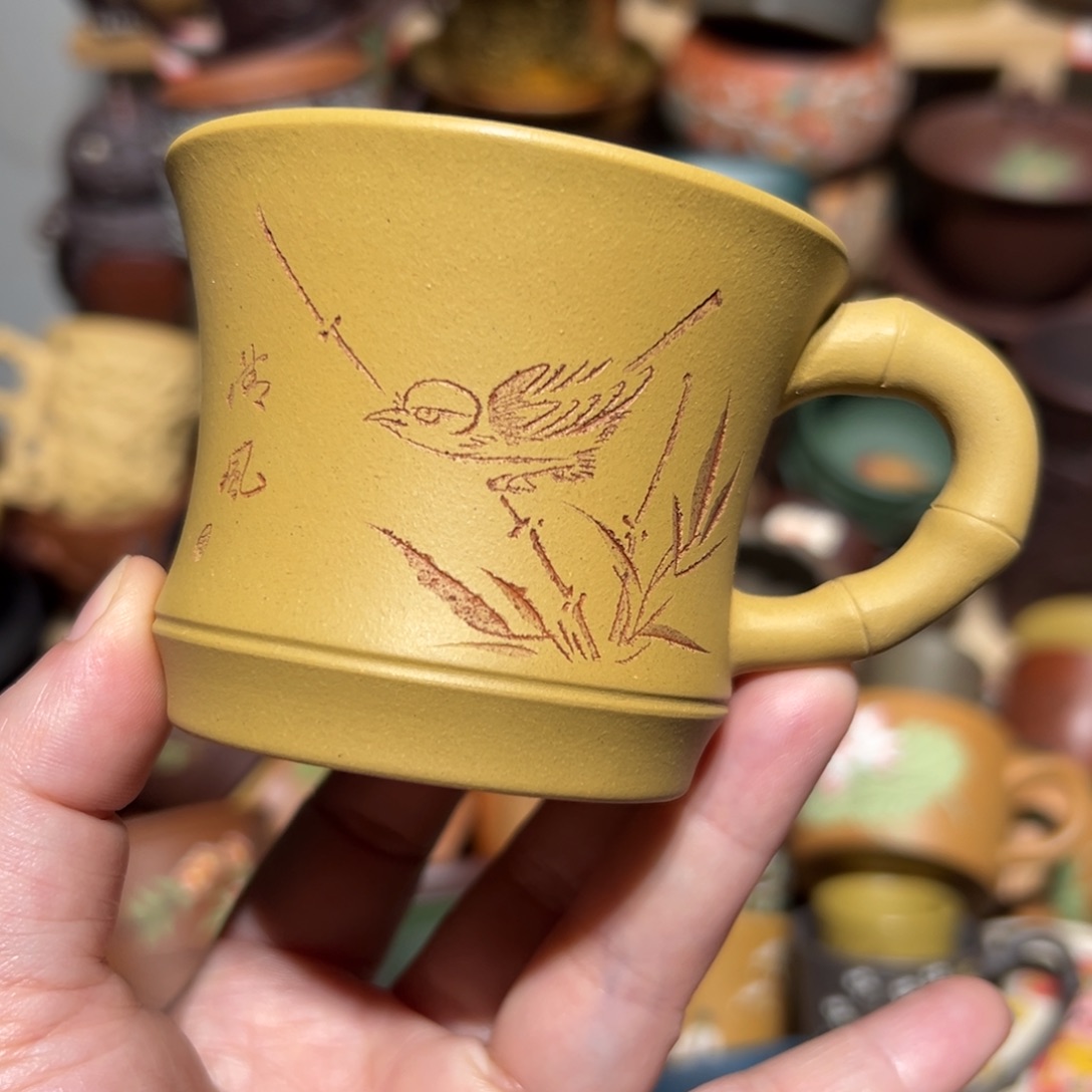 紫砂茶杯宜兴紫砂主人杯