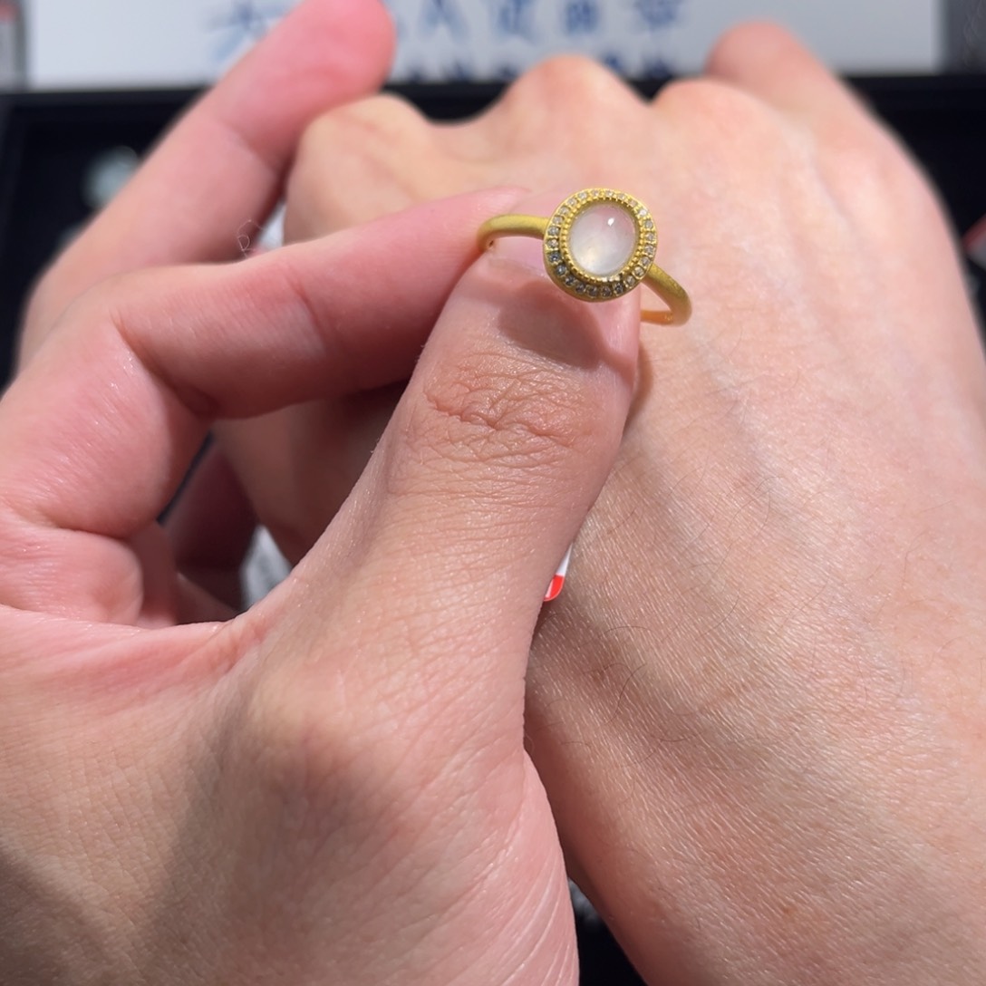 翡翠戒指银S925镶嵌jjjjk