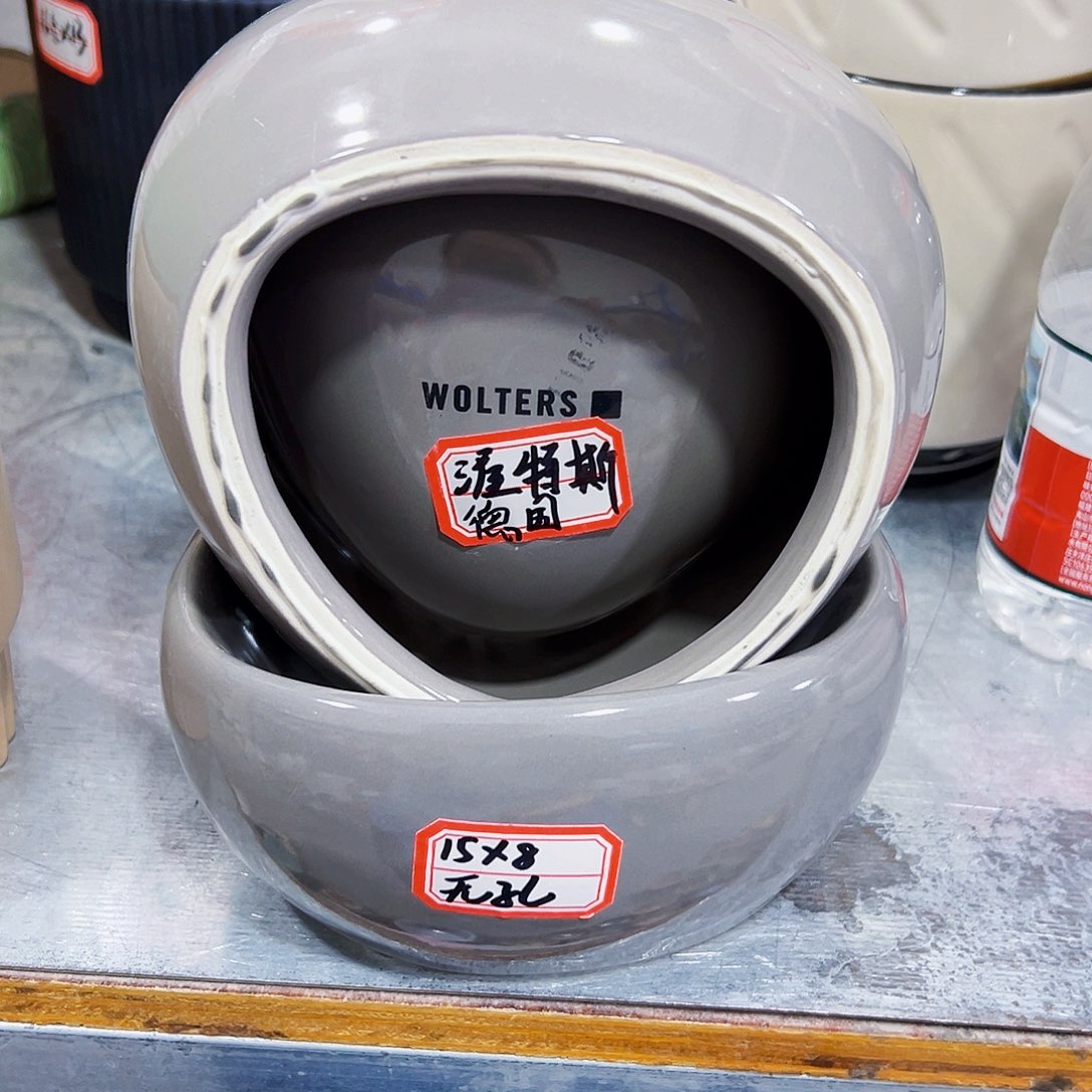 外贸尾单陶瓷花盆凑单18米包邮