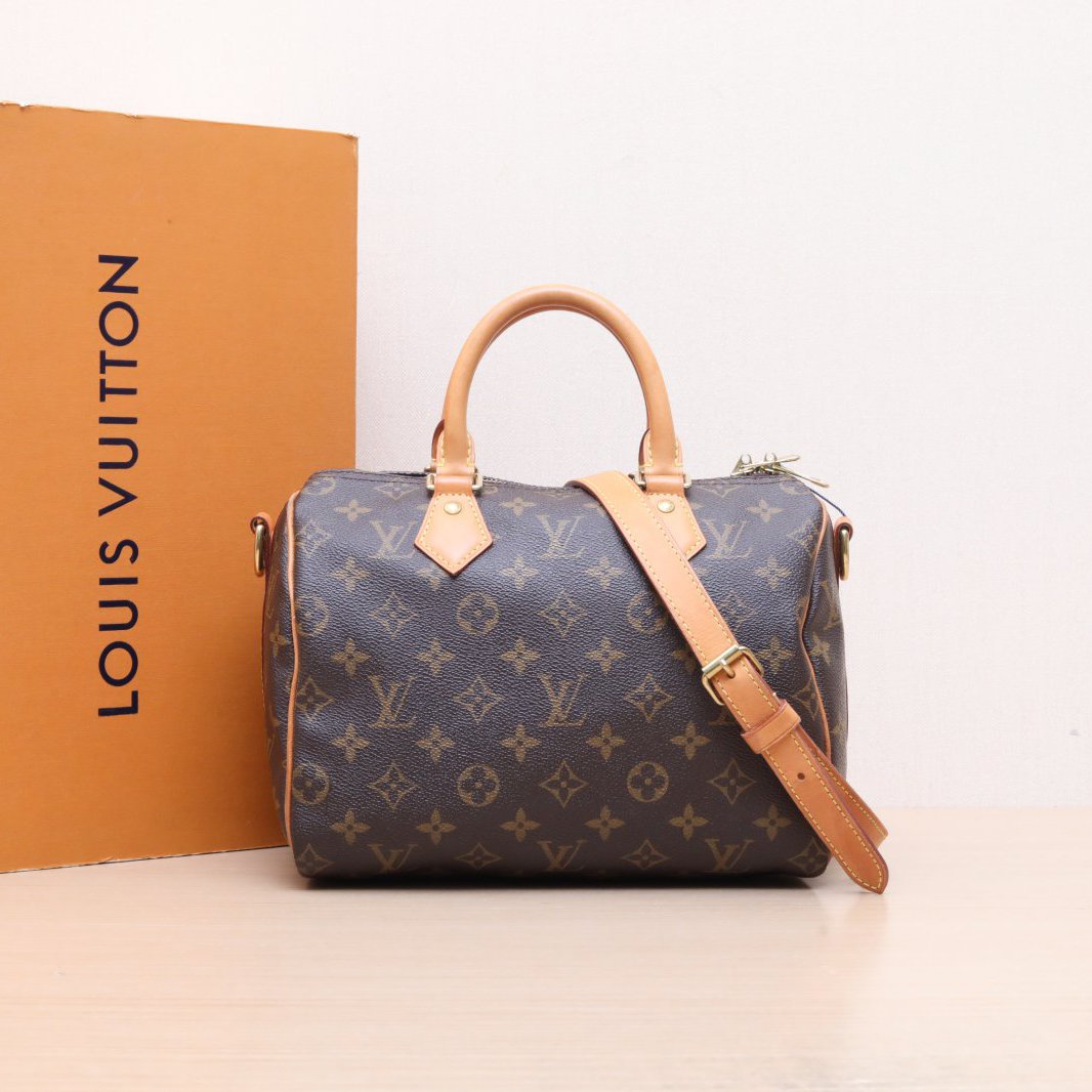 95新 LouisVuitton/路易威登 手提包Speedy25配肩带P215051787