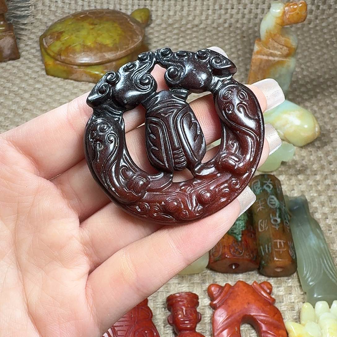 白玉菩提吊坠挂件