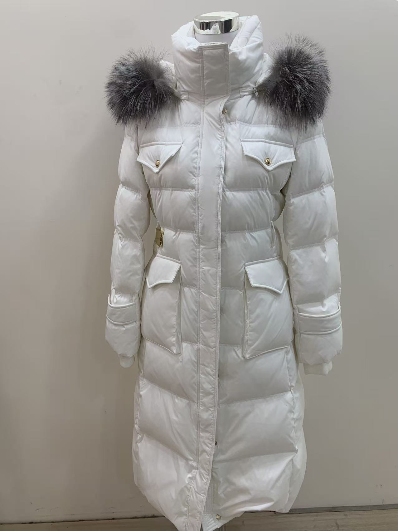 【子慧服饰】女修身型立领拼接加厚中长款韩版休闲 2195PJLPH