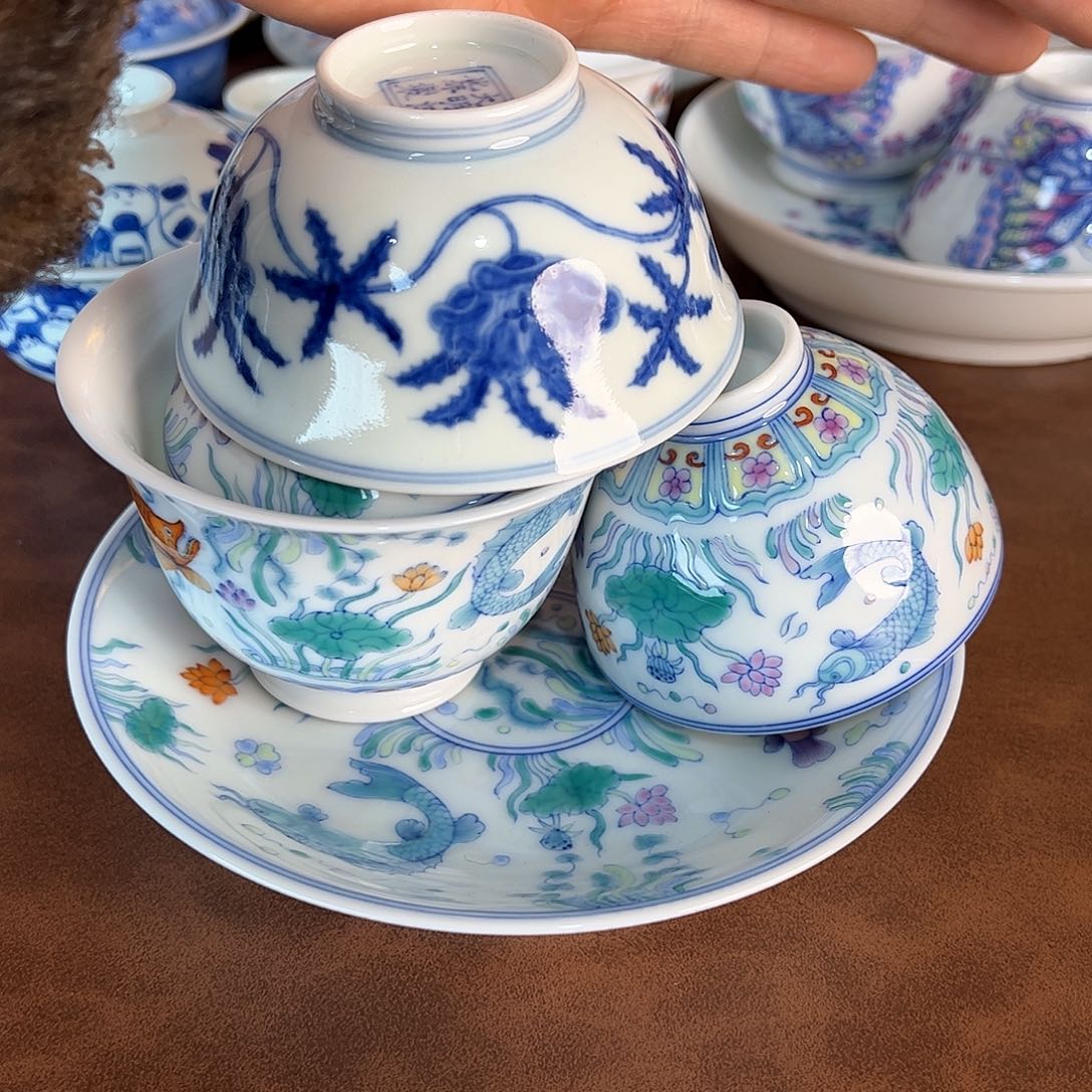 杯白*云景德镇全手工手绘陶瓷