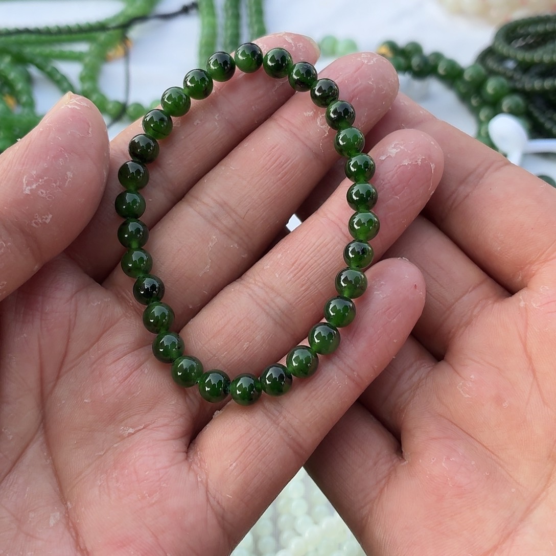 和田玉未镶嵌手链