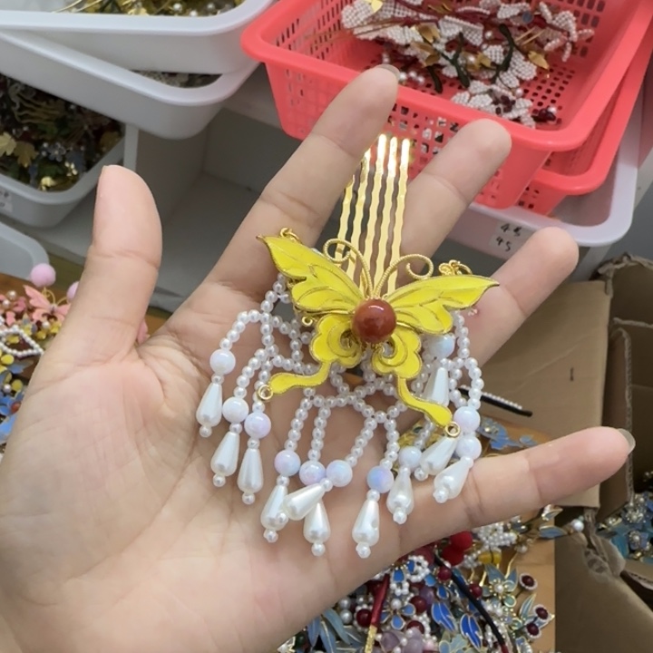 醋酸铁合金鹅毛仿点翠