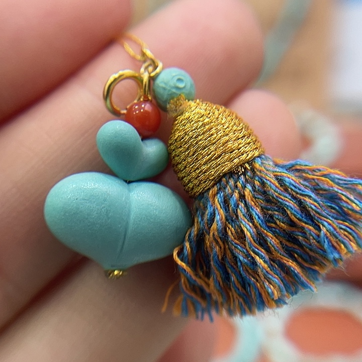 绿松石18K金镶嵌珠宝奇石