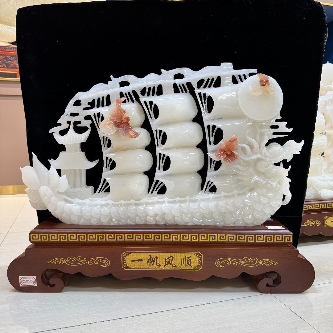 【龙船】一帆风顺摆件-家居装饰品乔迁开业公司办公室客厅工艺品
