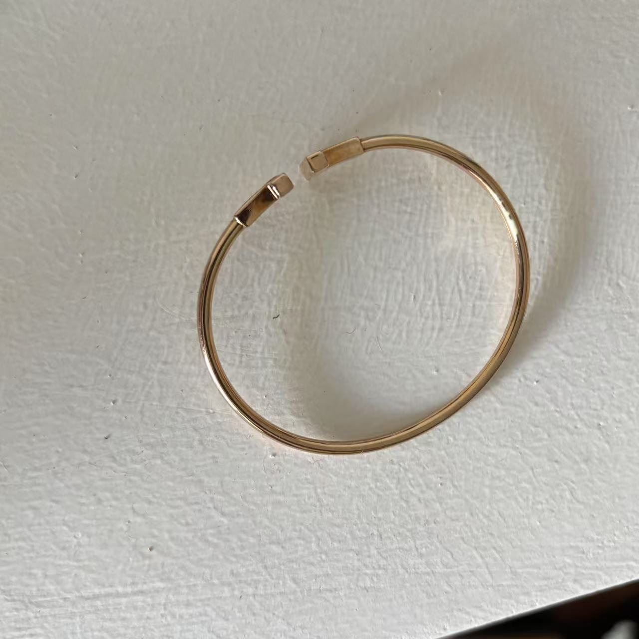 合金合成锆石手镯 PPRK.空心头钻双开门手镯(均码16.5)