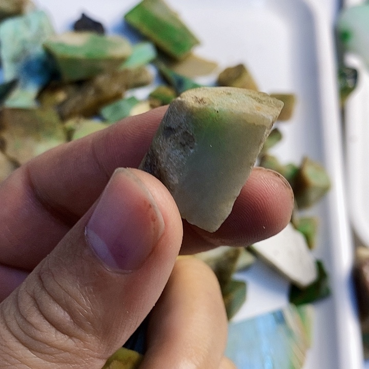 翡翠散珠天然翡翠A货挂件