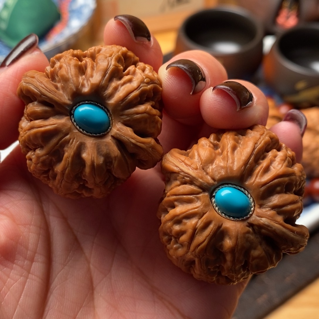 把件文玩核桃40尺球形元宝