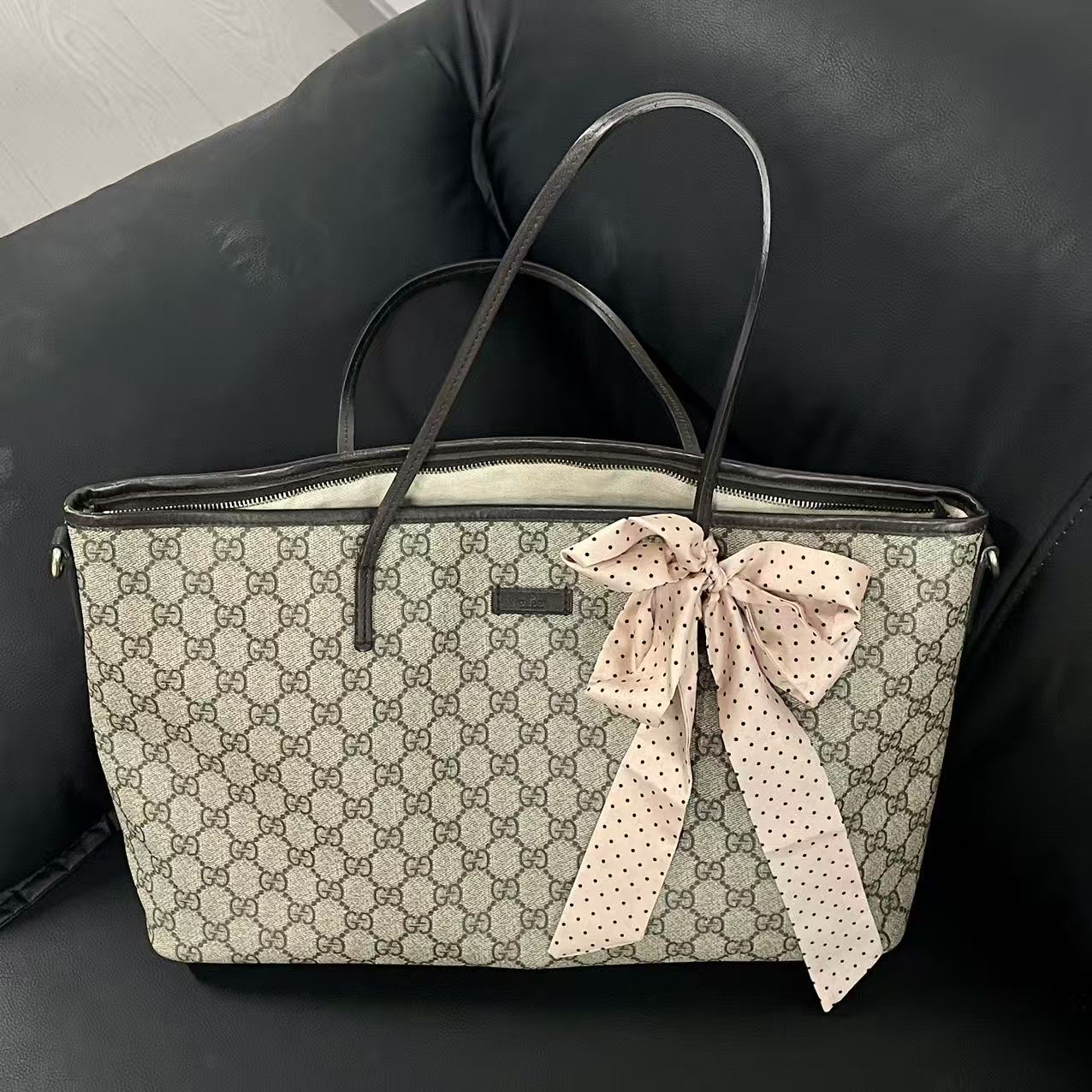 95新 GUCCI/古驰 古驰托特手提包/95新