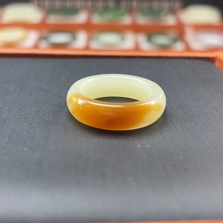 和田玉戒圈未镶嵌新疆金山糖白