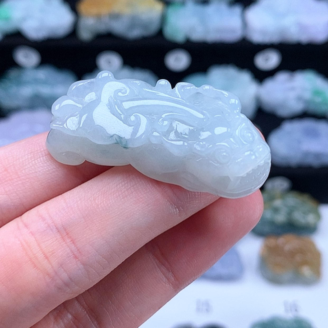 【闪购商品】翡翠颈饰未镶嵌貔貅