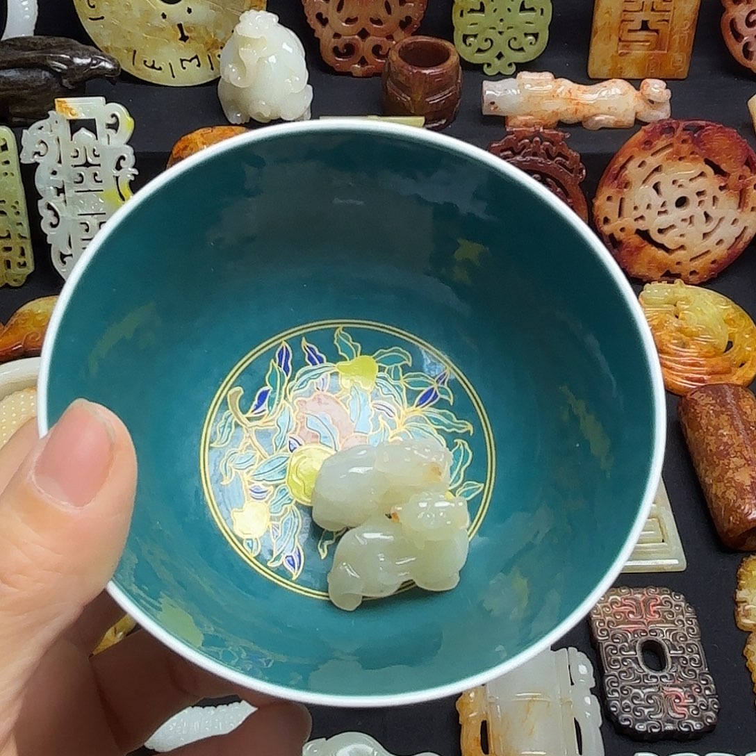 已***置瓷片精美摆件摆件