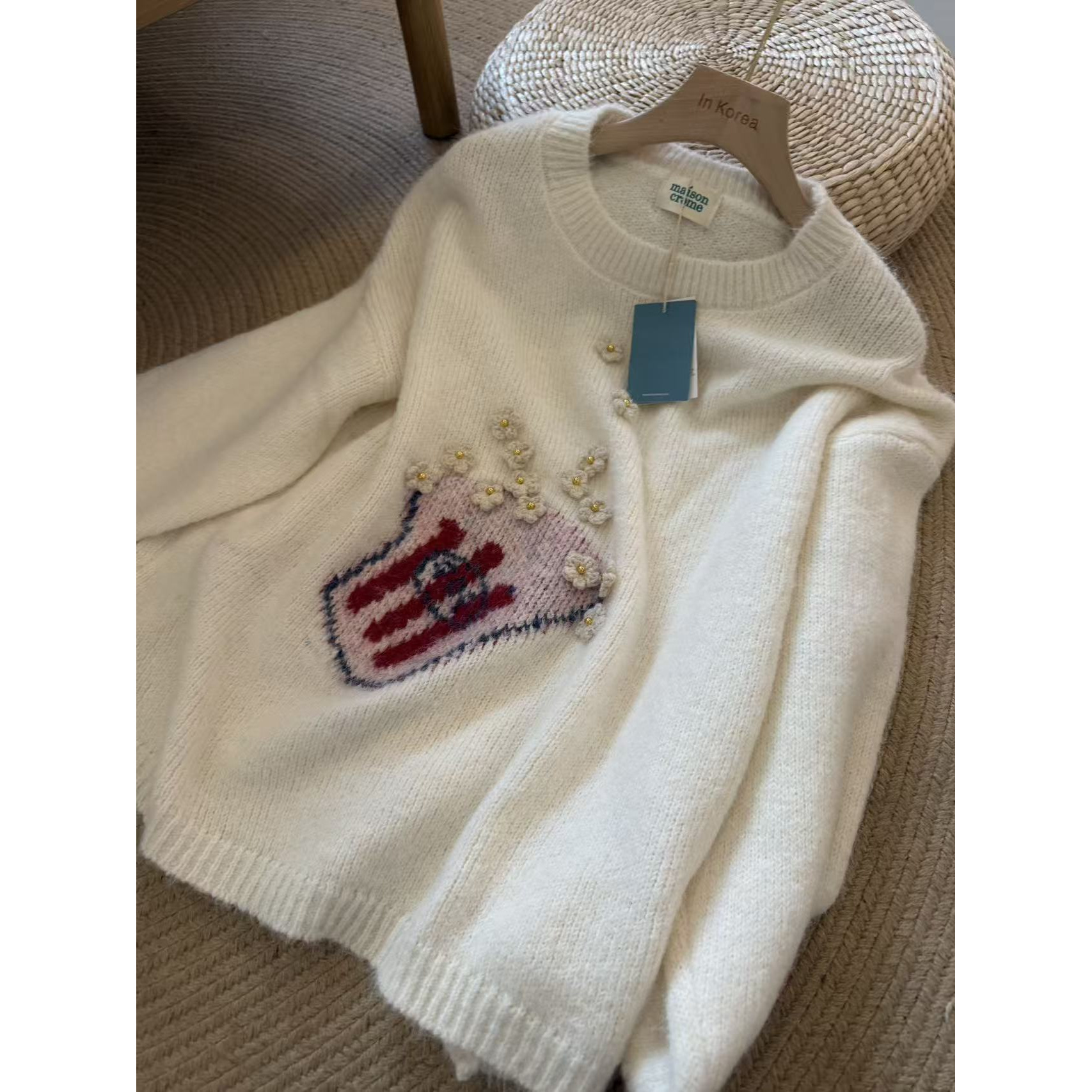 韩代.爆米花毛衣 L25112142