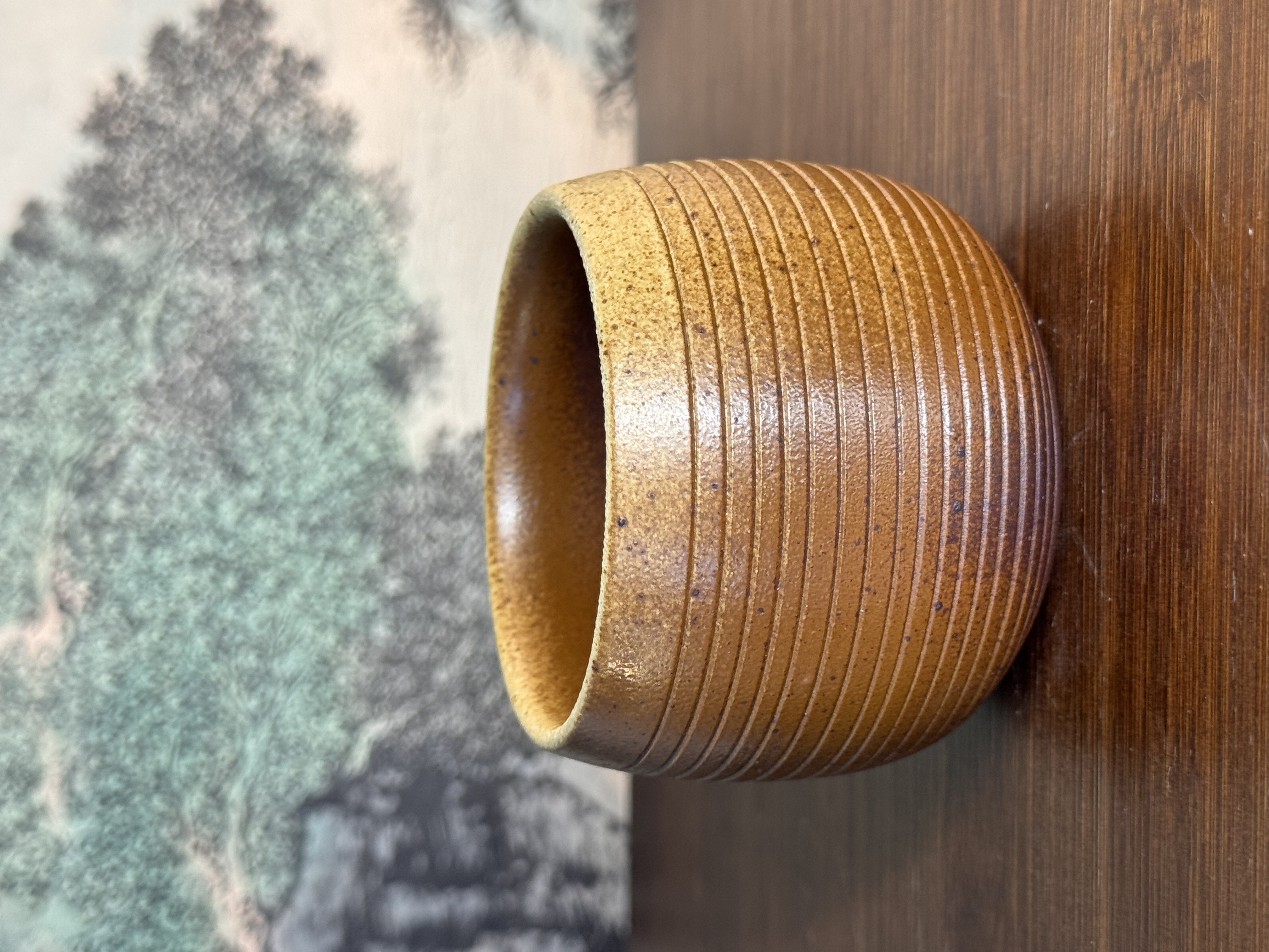 高温柴烧螺纹罗汉五色土手工儒陶