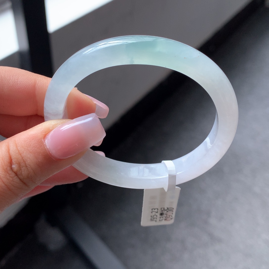 翡翠手镯未镶嵌16 53冰春彩贵妃