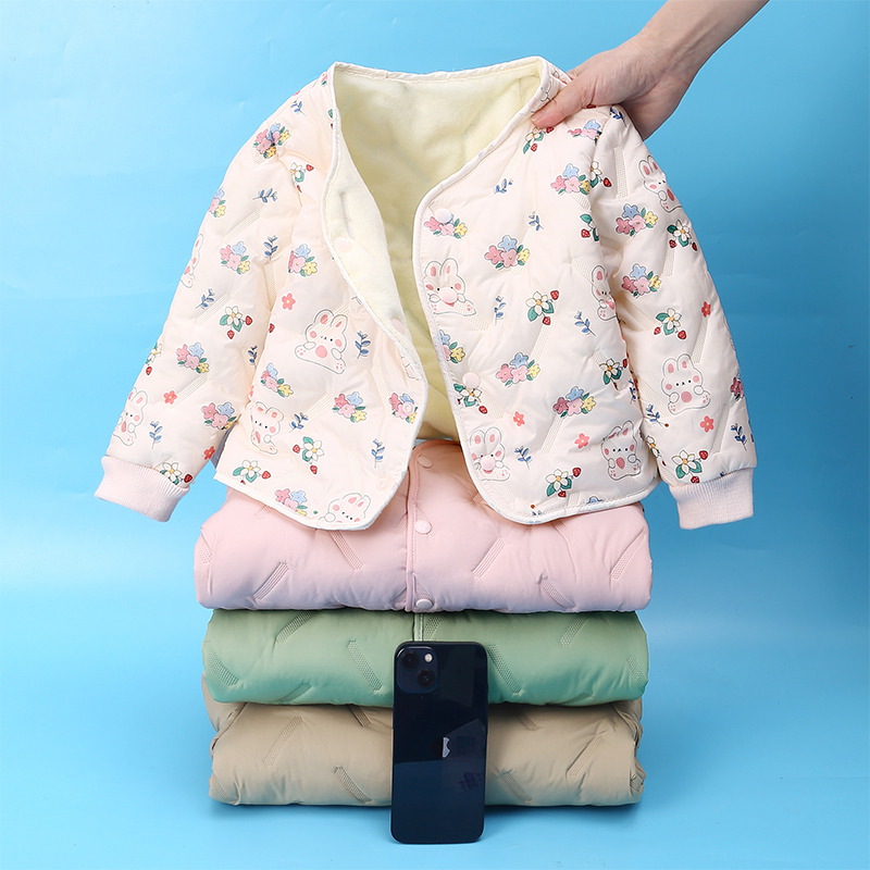 儿童棉服加绒外套男女宝宝棉袄中小童装保暖棉衣校服内胆棉袄秋冬
