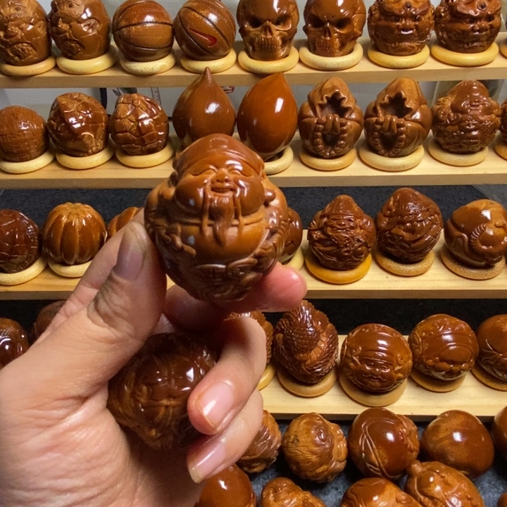 满****橄榄核吊坠巴西进口大橄榄财神
