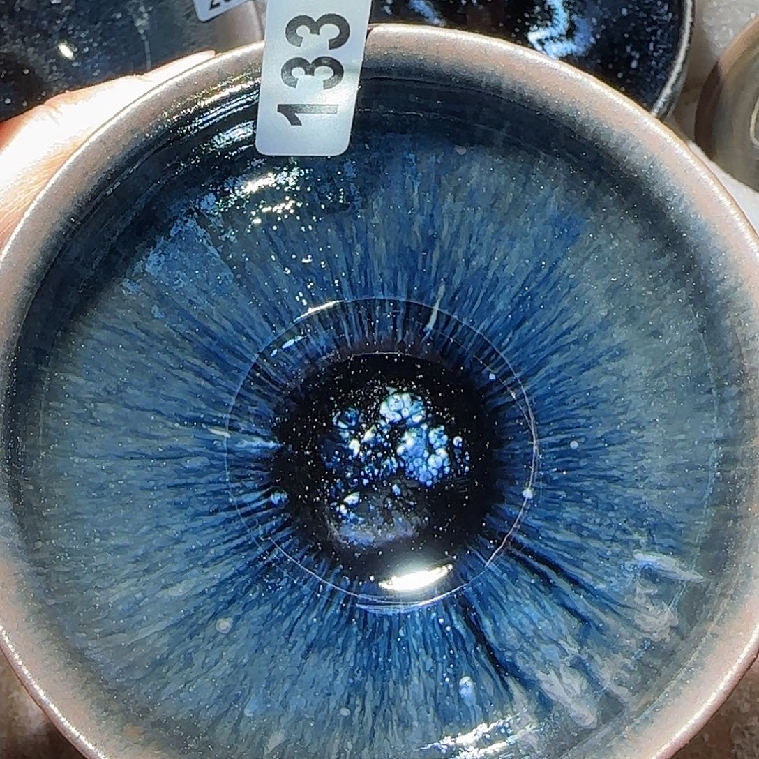 茶盏琢泥窑柴烧开窑