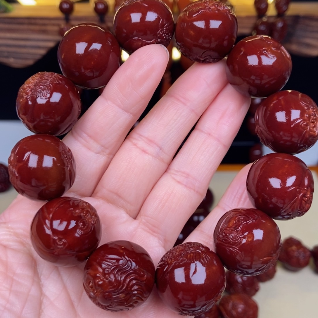 橄榄核吊坠花*缺十八罗汉