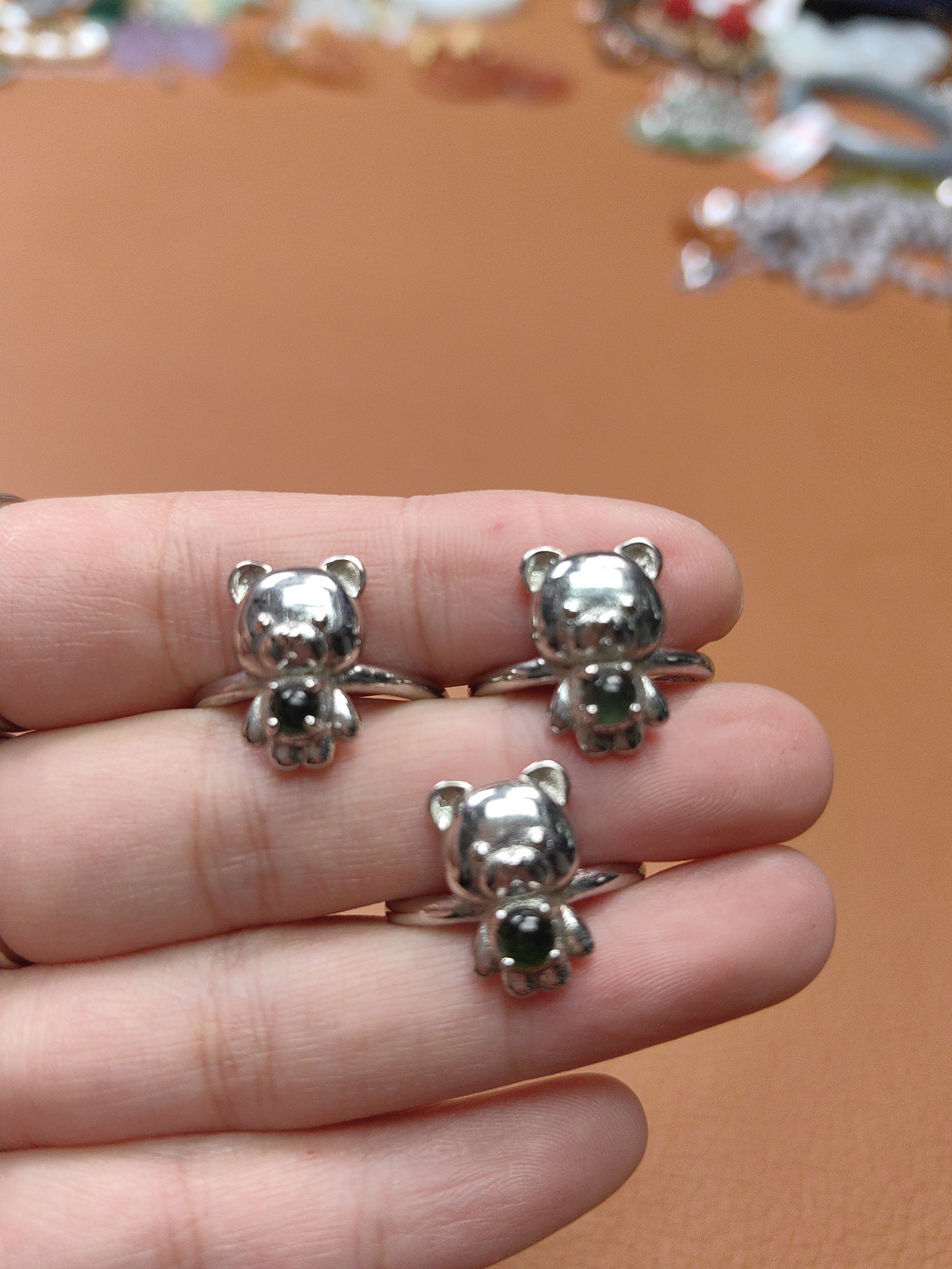 天然翡翠设计款戒指