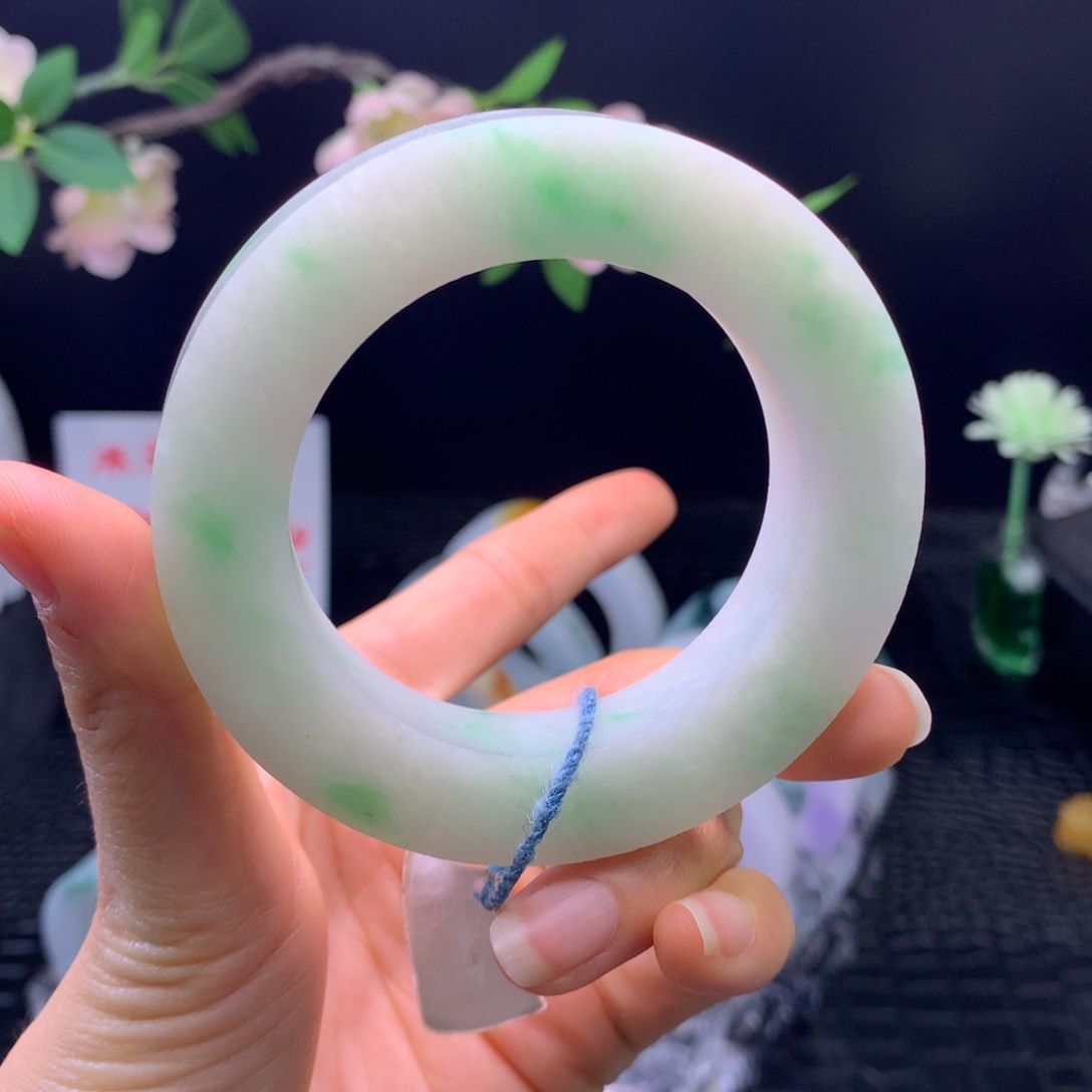 定制翡翠未镶嵌手镯52-63