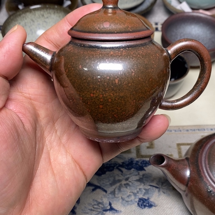 茶盏秋****）盏心茶器放漏了