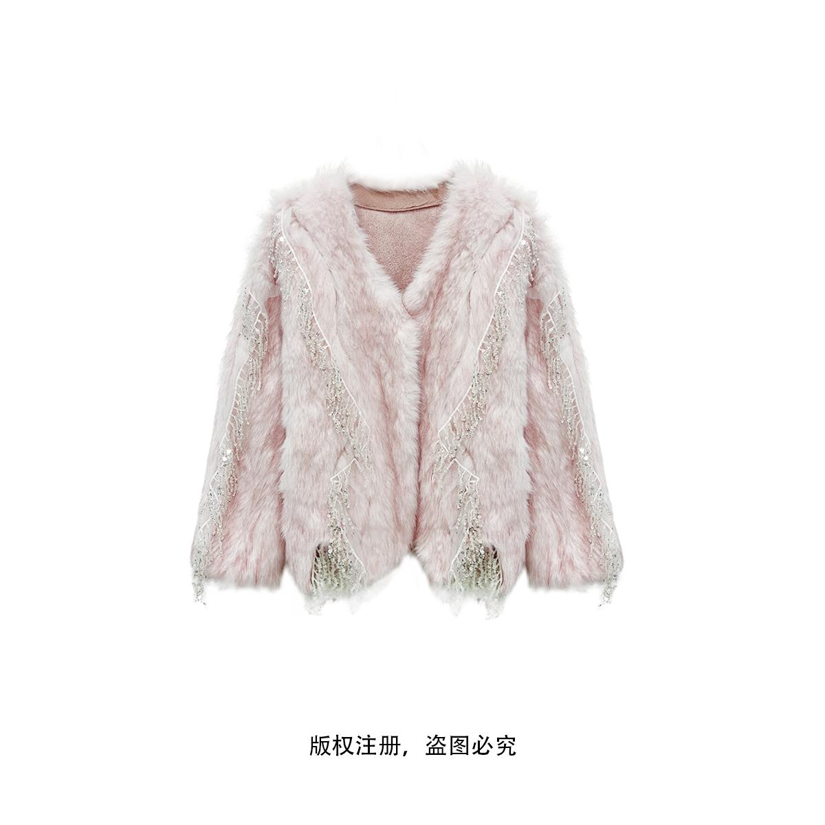 【COCOLOYIS】新款重工气质流苏百搭宽松外套女25011285