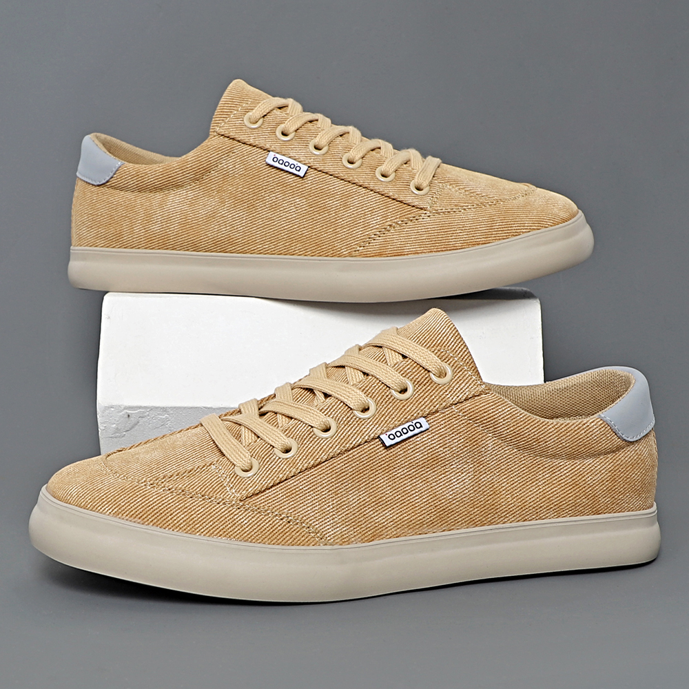 帆布鞋透气潮流春季低帮系带鞋子鞋子男款夏季 帆布鞋休闲25016