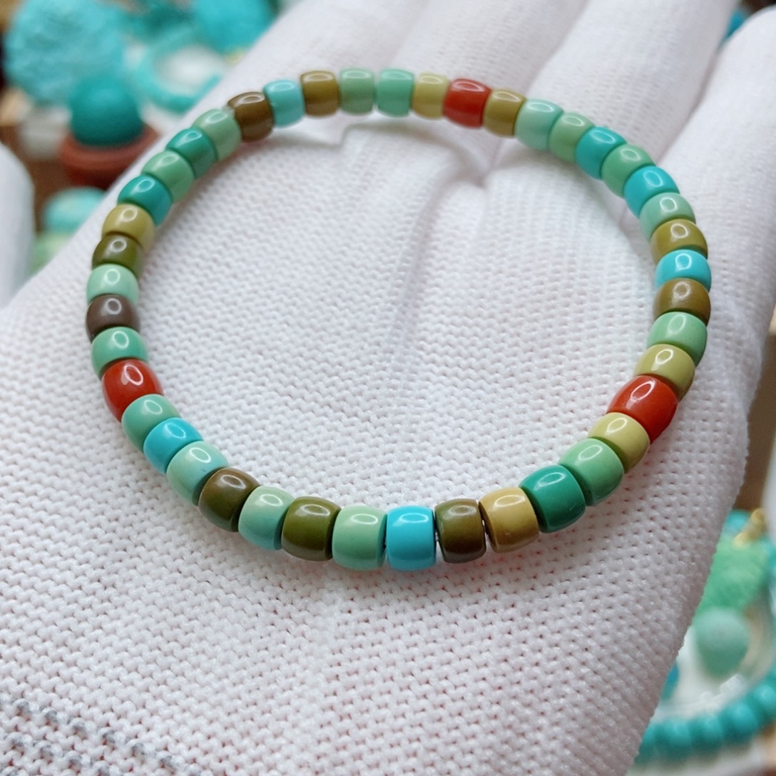 未镶嵌绿松石多宝单圈5mm