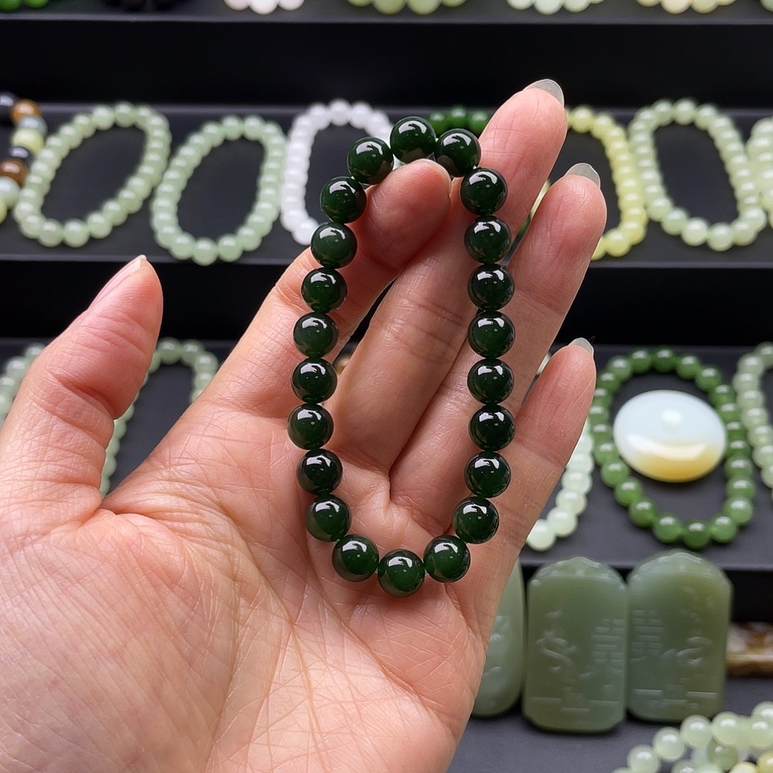 和田玉未镶嵌手链