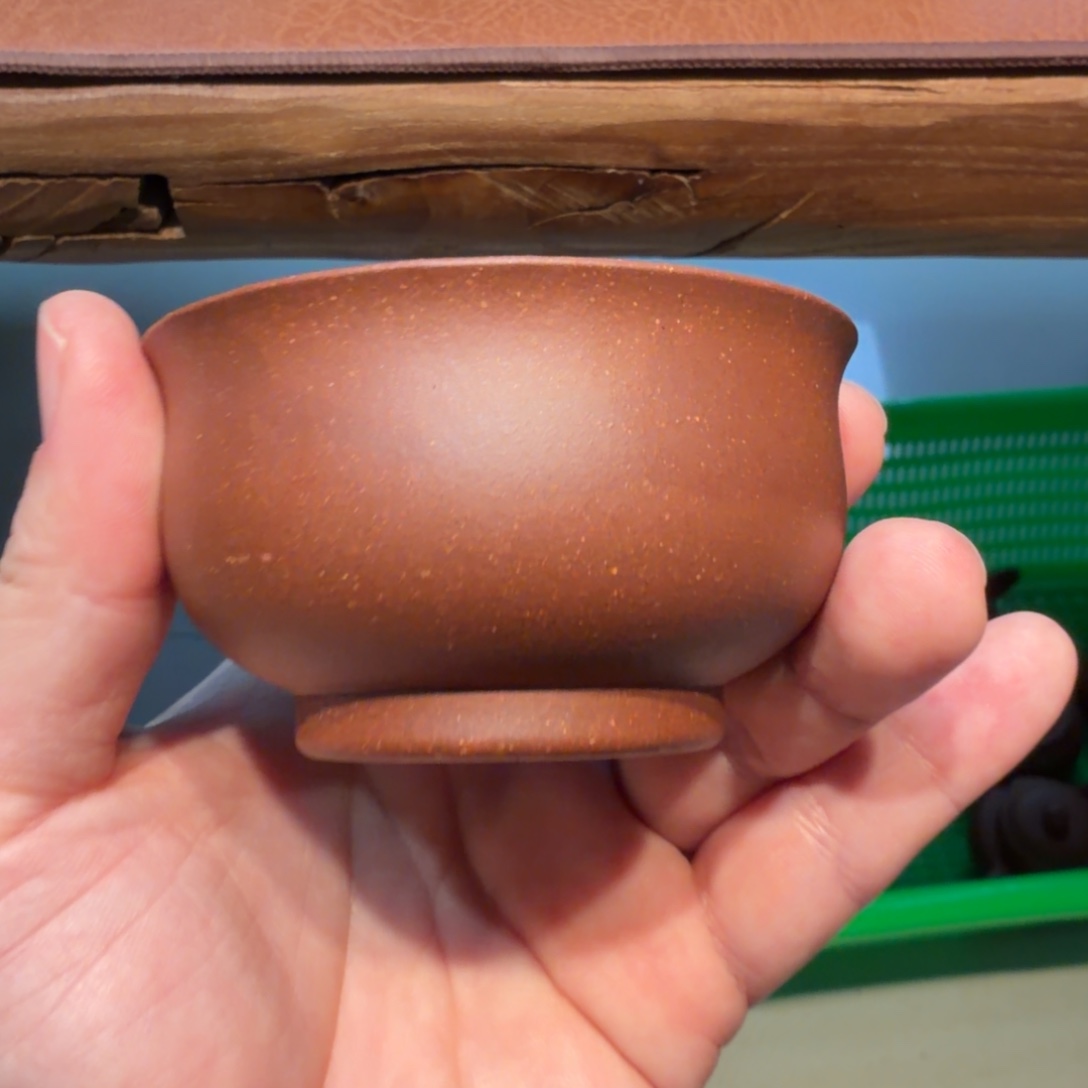 紫砂茶杯底槽清主人杯