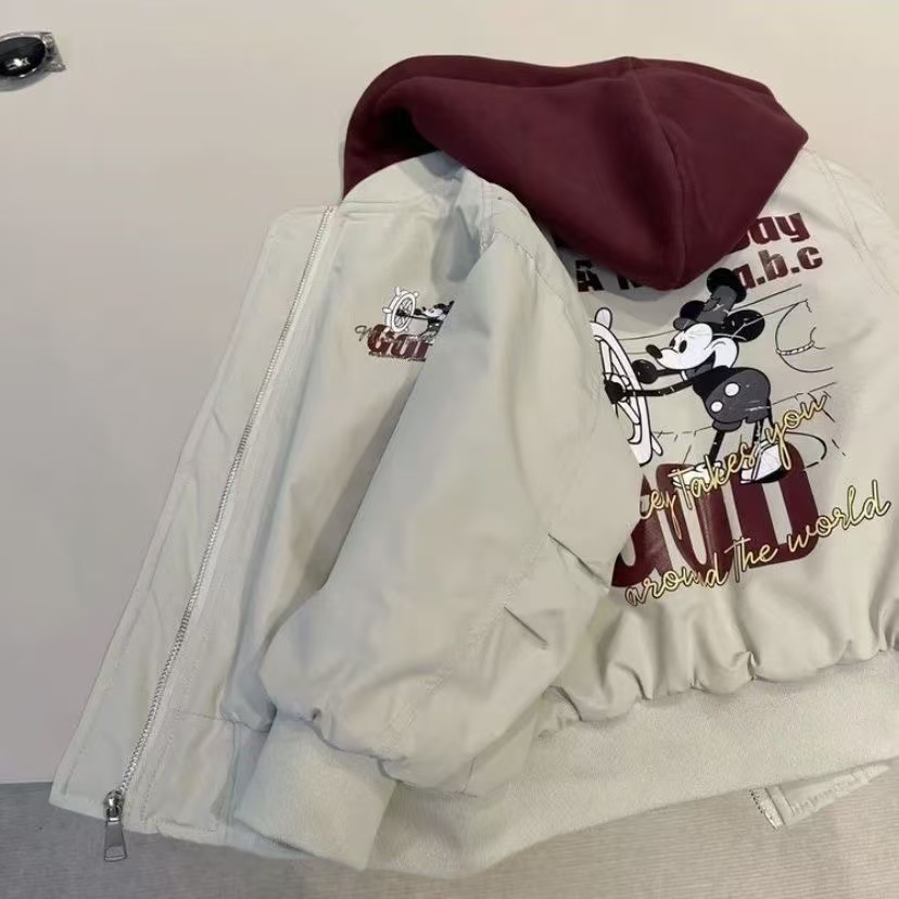 男女童棉衣2025秋冬新款洋气宝宝连帽加绒上衣加厚外套儿童棉服潮