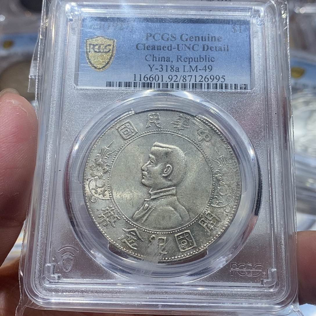 银王*随PCGS UNC带彩小头6995